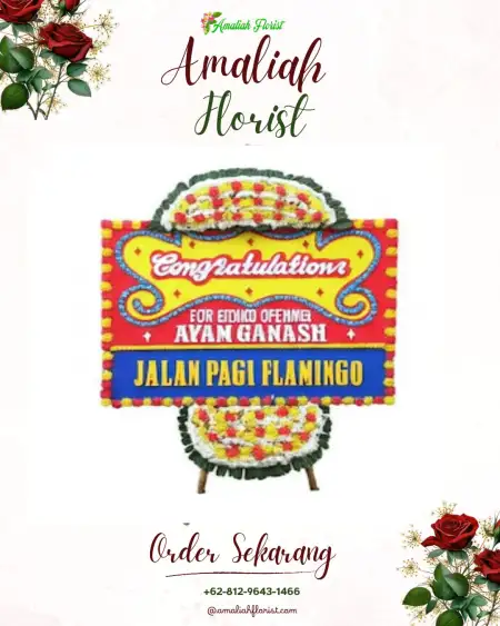 Sewa Papan Bunga suka asih